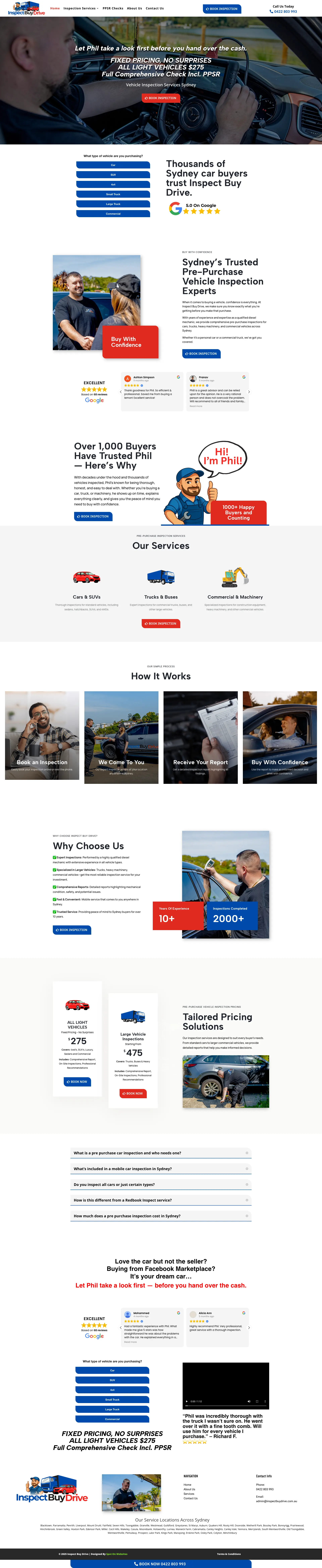 Inspect Buy Drive Website